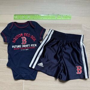 Boston Red Sox bundle (infant one piece, 12 month shorts)
